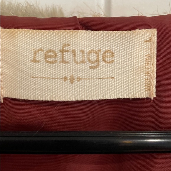 Refuge Brown/gray/tan Faux Fur large Vest with removable Belt. EUC - Picture 3 of 7